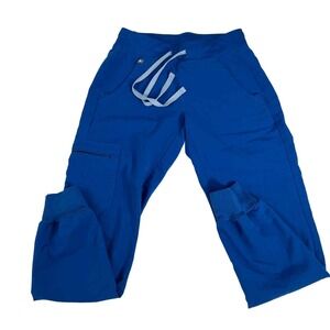Figs Blue Technical‎ Collection Spandex Polyester Womans Scrubs XXS